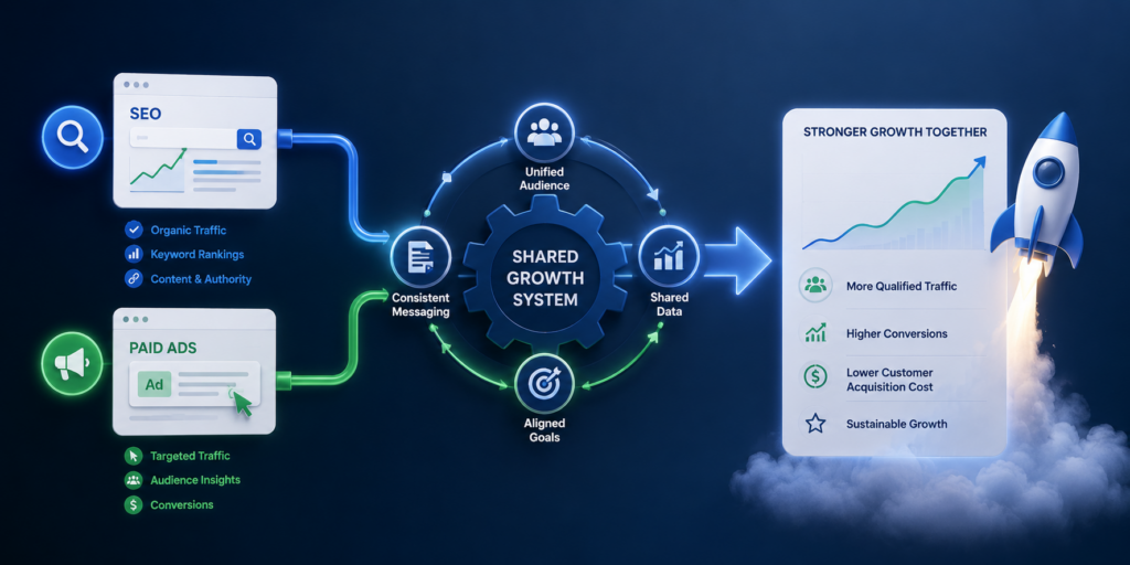 SEO and Paid Ads Work Better When They Share the Same Growth System
